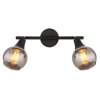 Lámparas Globo Lighting Glyptar Plafones, Spot techo Negro, 2 luces