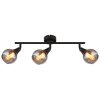 Lámparas Globo Lighting Glyptar Plafones, Spot techo Negro, 3 luces