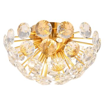 Lámparas Globo Lighting Virina Plafones LED dorado, 10 luces