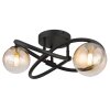 Lámparas Globo Lighting Tuberius Plafones LED Negro, 2 luces