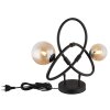 Lámparas Globo Lighting Tuberius Lámparas de mesa LED Negro, 2 luces