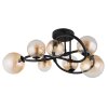 Lámparas Globo Lighting Tuberius Plafones LED Negro, 7 luces