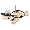 Lámparas Globo Lighting Tuberius Lámparas suspendidas LED Negro, 8 luces