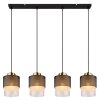 Lámparas Globo Lighting Olga Lámparas suspendidas dorado, Negro, 4 luces