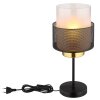 Lámparas Globo Lighting Olga Lámparas de mesa dorado, Negro, 1 luz