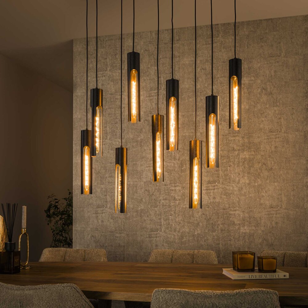 Asila Lámparas colgantes Negro, 9 luces main product photo