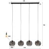 Ommerlanderwijk Lámparas colgantes Antracita, 4 luces