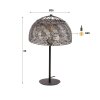Estilo champiñón  Ommerlanderwijk Lámparas de mesa Antracita, 1 luz