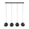 Zip Lámparas colgantes Negro, 4 luces