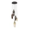 Cocoon Lámparas colgantes Negro, 5 luces