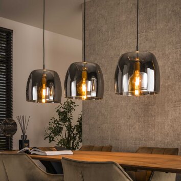 Kalor Lámparas colgantes Antracita, 3 luces