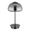 Lámparas Globo Lighting Avila Lámparas de mesa LED Cromo, Negro, 1 luz, Mando a distancia