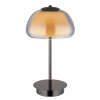 Lámparas Globo Lighting Avila Lámparas de mesa LED Cromo, Negro, 1 luz, Mando a distancia