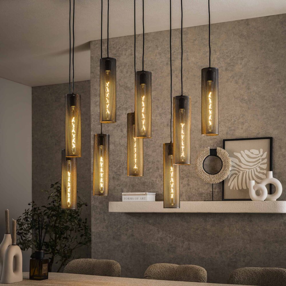 Genar Lámparas colgantes Antracita, 9 luces main product photo