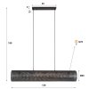 Veran Lámparas colgantes Marrón, Negro, 5 luces