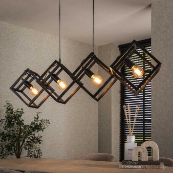 Ridar Lámparas colgantes Antracita, 4 luces