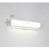 Lámparas Reality SILVES Apliques LED Blanca, 1 luz, Sensor de movimiento