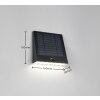 Lámparas Reality ALVORADA Apliques LED Negro, 1 luz, Sensor de movimiento