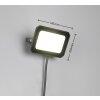 Lámparas Reality FUNCHAL Apliques LED Negro, 1 luz