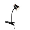 Lámparas Reality Pongo Flexos con pinza LED Negro, 1 luz