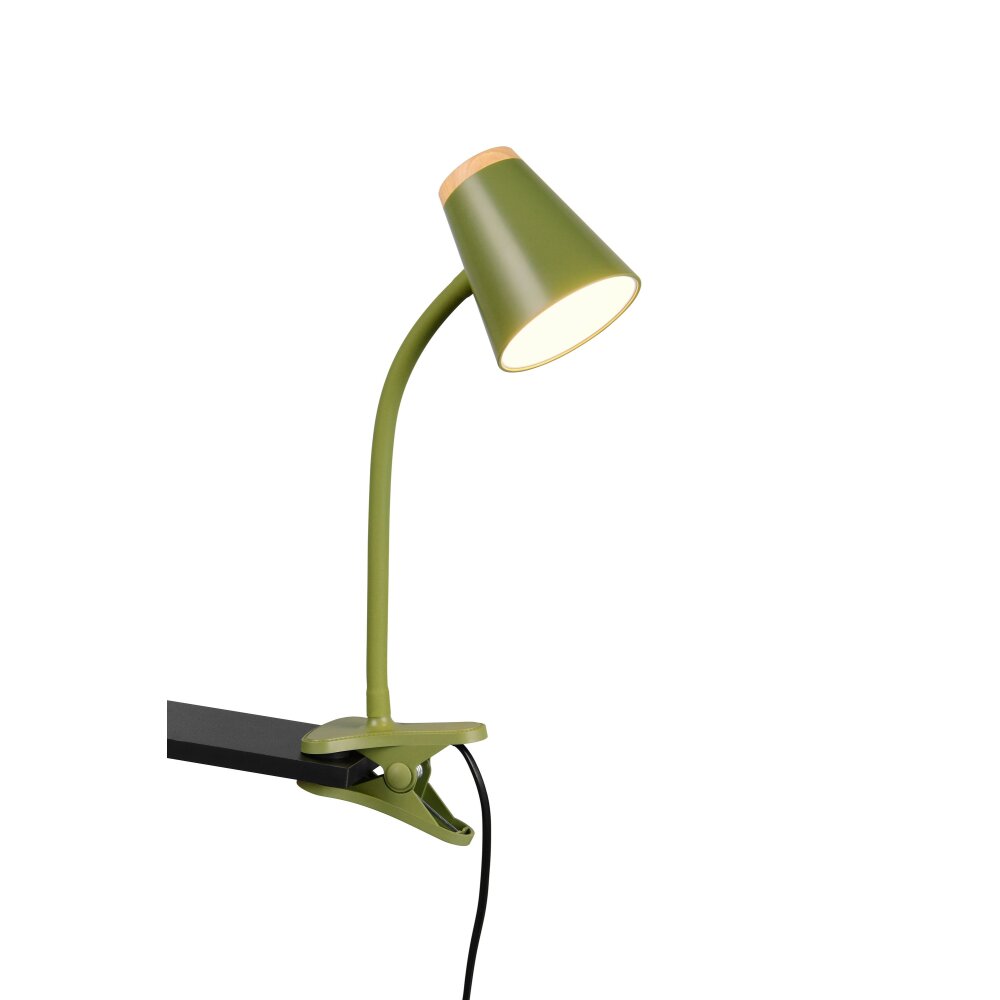 Lámparas Reality Pongo Flexos con pinza LED Verde, 1 luz main product photo