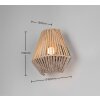 Lámparas Reality Lira Apliques LED Marrón, 1 luz