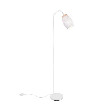 Lámparas Reality Bidar Lámpara de pie Blanca, 1 luz