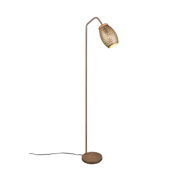 Lámparas Reality Bidar Lámpara de pie Marrón, 1 luz