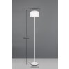 Lámparas Reality Jeff Lámpara de pie LED Blanca, 1 luz