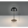 Lámparas Reality Ortiz Lámparas de mesa LED Negro, 1 luz