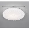 Lámparas Reality Ataris Plafones LED Blanca, 1 luz, Mando a distancia