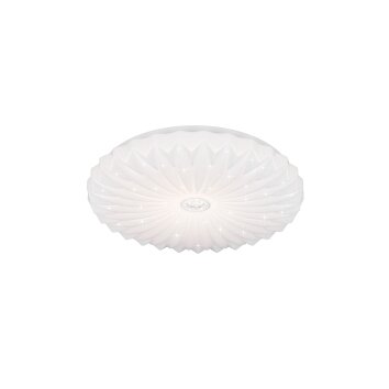 Lámparas Reality Ataris Plafones LED Blanca, 1 luz, Mando a distancia