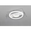 Lámparas Reality Wheeler Plafones LED Blanca, 1 luz