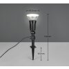Lámparas Reality CACERES Foco de jardín LED Negro, 1 luz
