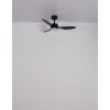 Lámparas Globo Lighting Blackwell lámpara ventilador de techo LED Negro, 1 luz, Mando a distancia