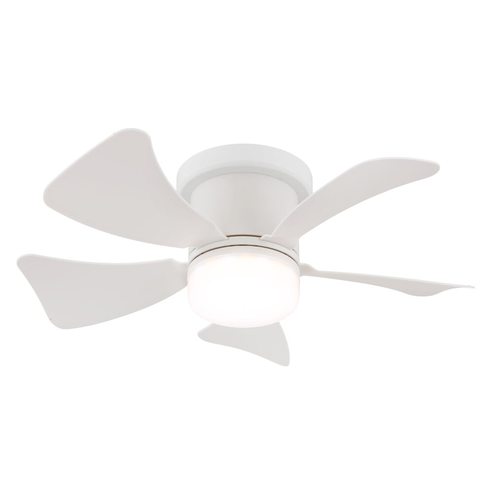 Lámparas Globo Lighting Hines lámpara ventilador de techo LED Blanca, 1 luz, Mando a distancia main product photo