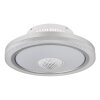 Lámparas Globo Lighting Shelly lámpara ventilador de techo LED Blanca, 1 luz, Mando a distancia