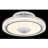 Lámparas Globo Lighting Shelly lámpara ventilador de techo LED Blanca, 1 luz, Mando a distancia