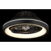 Lámparas Globo Lighting Deanne lámpara ventilador de techo LED Negro, 1 luz, Mando a distancia, Cambia de color