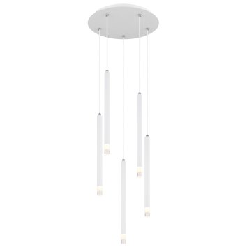 Lámparas Globo Lighting Ryan Lámparas suspendidas Blanca, 5 luces