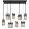 Lámparas Globo Lighting Gorley Lámparas suspendidas Negro, 8 luces