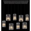 Lámparas Globo Lighting Gorley Lámparas suspendidas Negro, 8 luces
