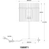 Lámparas Globo Lighting Gorley Lámparas de mesa Negro, 1 luz