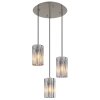 Lámparas Globo Lighting Cayden Lámparas suspendidas Níquel-mate, 3 luces