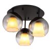 Lámparas Globo Lighting Barry Plafones Negro, 3 luces