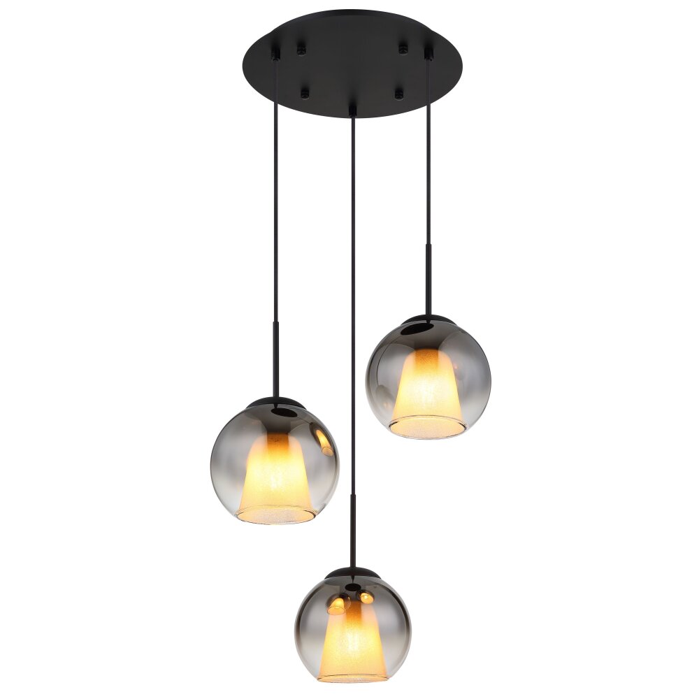 Lámparas Globo Lighting Barry Lámparas suspendidas Negro, 3 luces main product photo