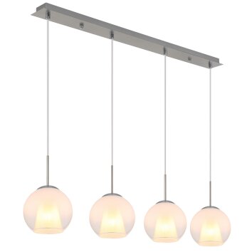 Lámparas Globo Lighting Barry Lámparas suspendidas Cromo, Níquel-mate, 4 luces