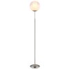 Lámparas Globo Lighting Barry Lámpara de pie Cromo, Níquel-mate, 1 luz