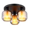 Lámparas Globo Lighting Xia Plafones Negro, 3 luces