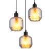 Lámparas Globo Lighting Xia Lámparas suspendidas Negro, 3 luces